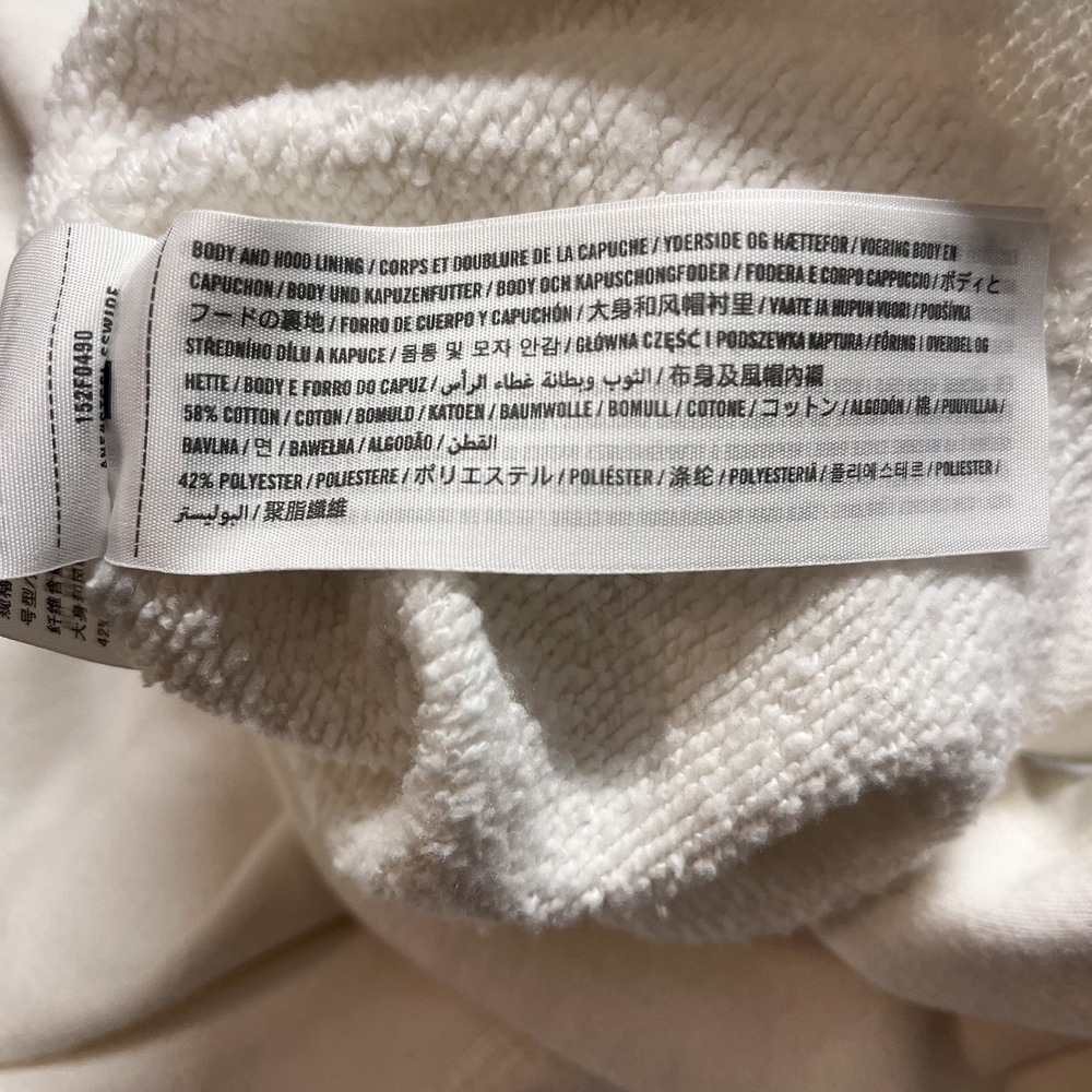 Abercrombie & Fitch Y2K Quarter Zip Jacket Cozy White Women's Medium Long Sleeve - Picture 6 of 10